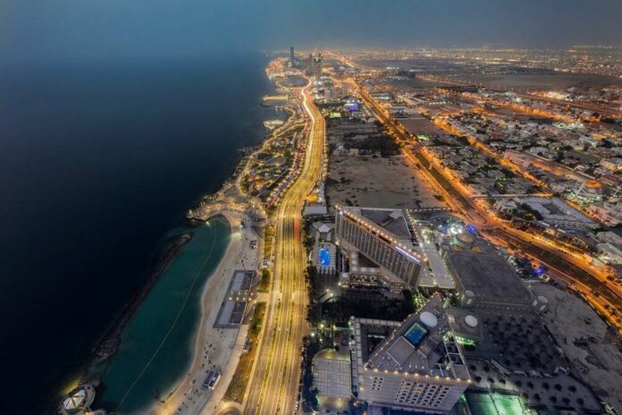 Jeddah-Saudi-Arabia-at-night