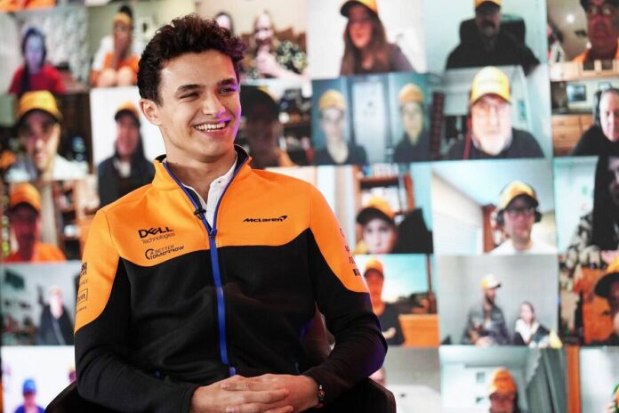 Lando Norris 2021 MCL35M Launch
