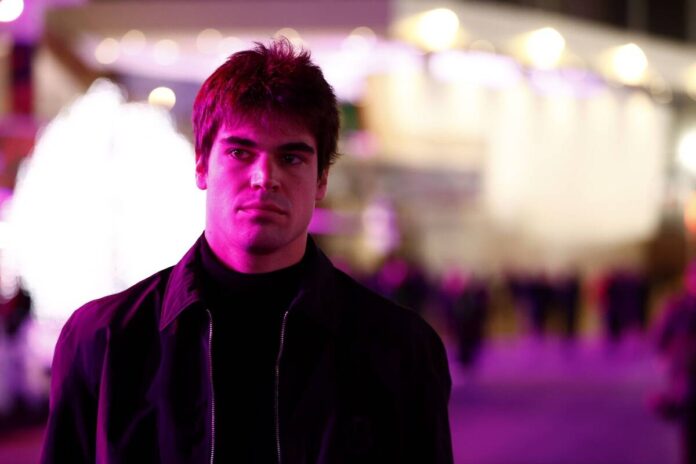 Lance Stroll, Aston Martin F1 Team, arrives at the track